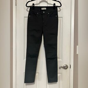 Madewell High Rise Skinny Jeans, Size 26, Color Black